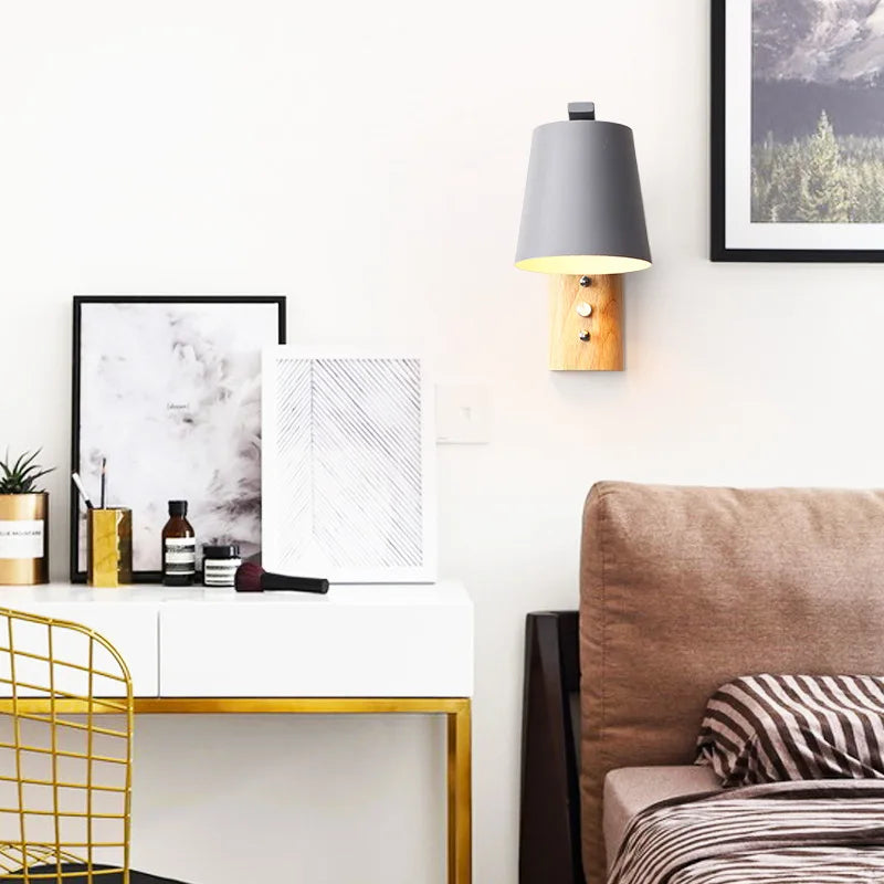 WoodLume – Modern LED Wall Lamp Made of Wood for Living Room & Bedroom
