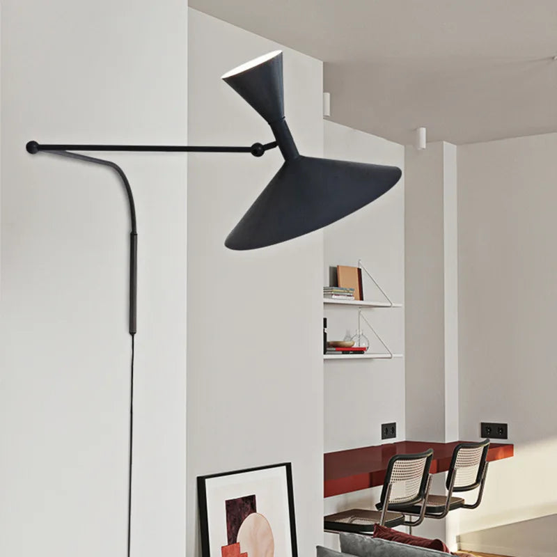 LumiFlex - Nordic Swing Wandlamp – Verstelbare LED Leeslamp voor Woon- en Werkruimtes
