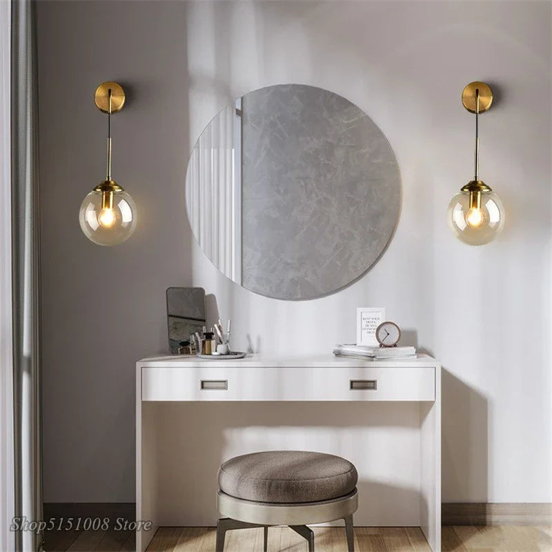 GlasLuxe - Moderne Glazen Wandlamp