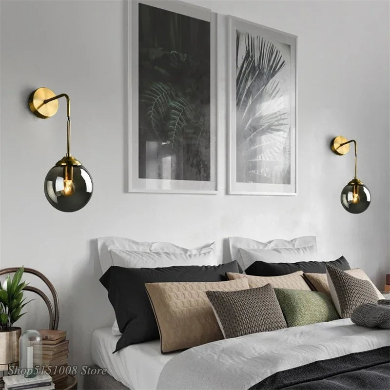 GlasLuxe - Moderne Glazen Wandlamp