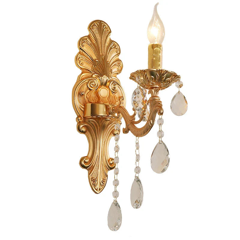 CrystalLume - Lámpara de pared de cristal de lujo