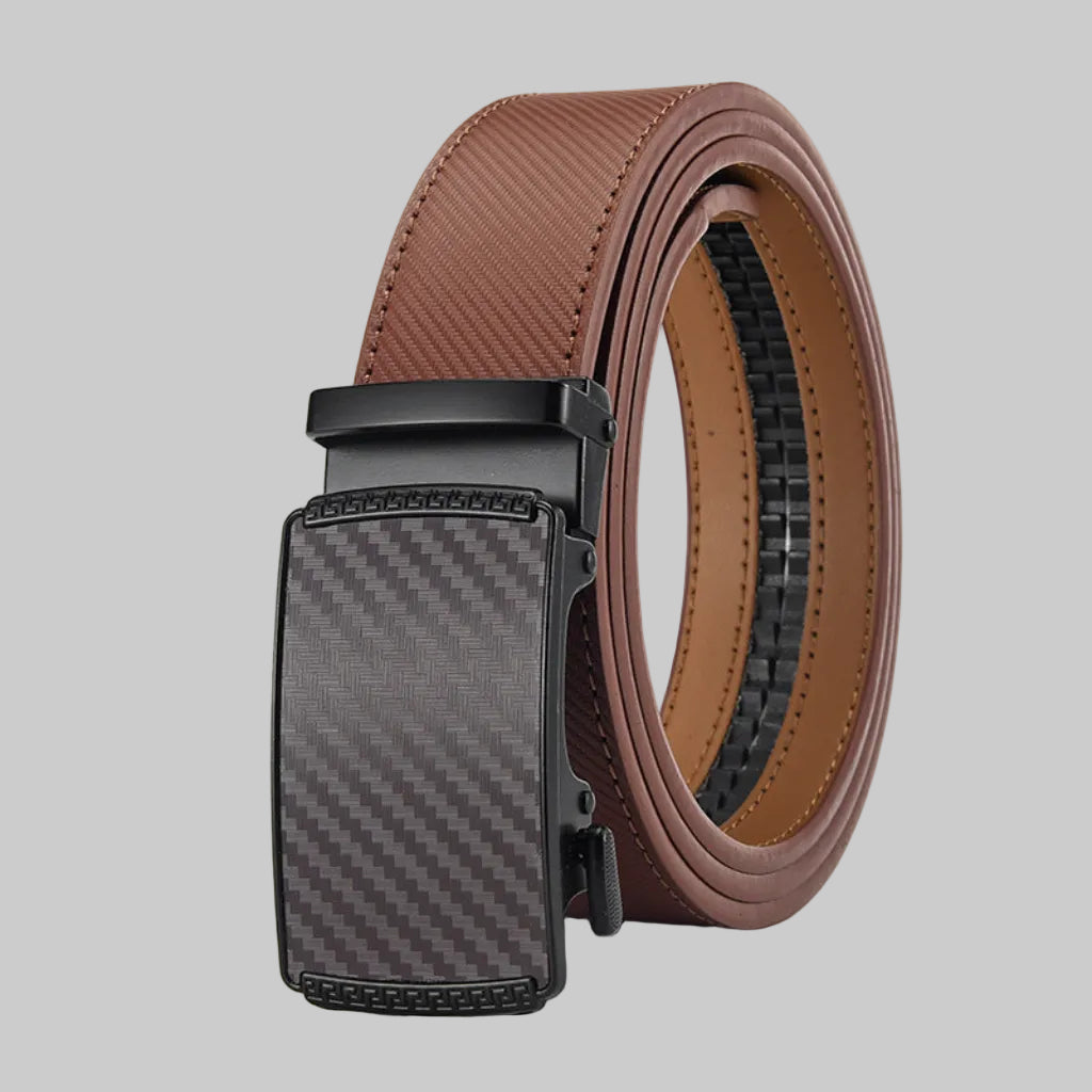 Leren Automatische Riem Heren Verstelbare Gesp Zonder Gaten