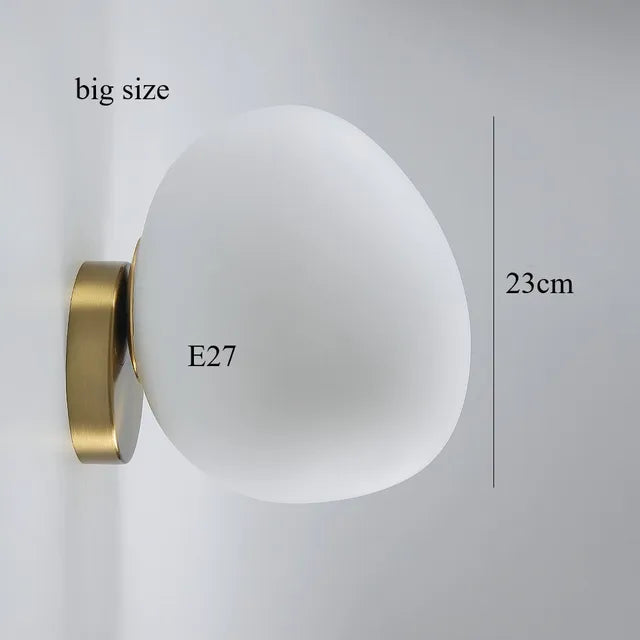 NordicPure - Eierschaal Glas Wandlamp