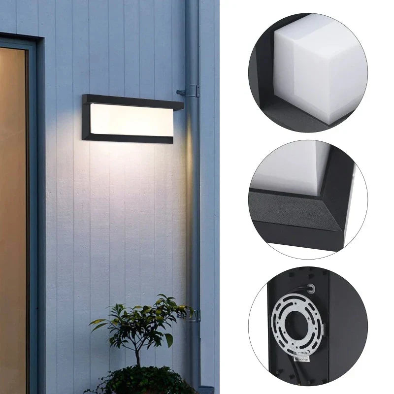 AquaLuxe - Lámpara LED Exterior Impermeable y Duradera