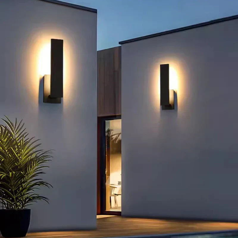 LumiEdge – Lampada da parete LED impermeabile minimalista per terrazze e giardini moderni