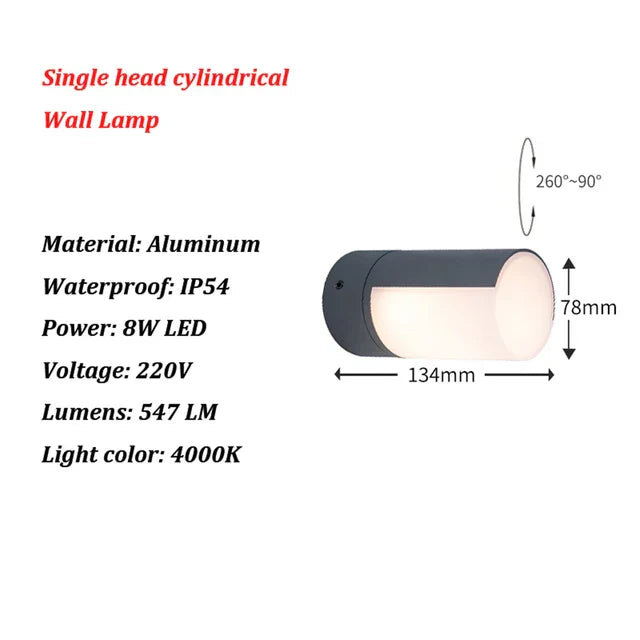 LightGuard - Moderne Buiten LED Wandlamp