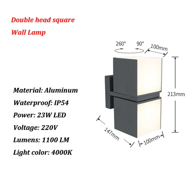LightGuard - Moderne Buiten LED Wandlamp