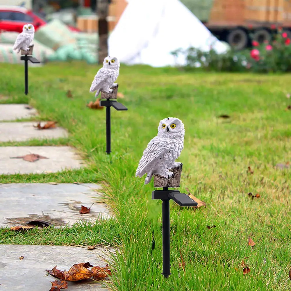 SolarOwl - LED Garden Lamp on Solar Energy with Owl Design – Decorative Outdoor Lighting