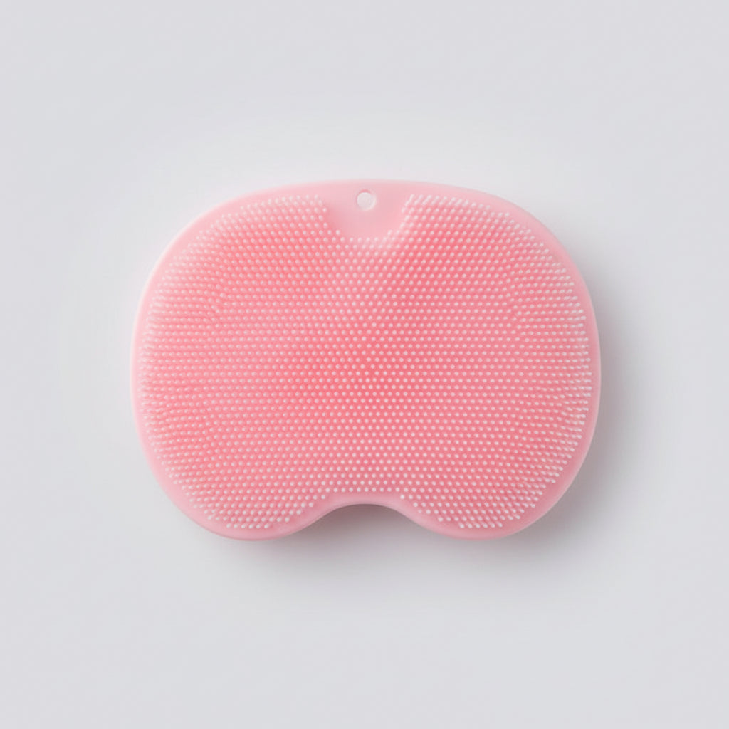Tapete de Duche Antiderrapante de Silicone Escova de Massagem Esfoliante para o Corpo