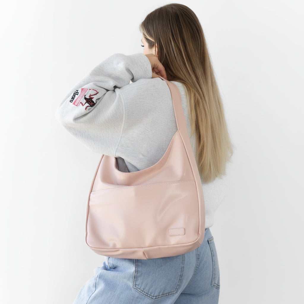 Shoulder Bag Stylish Durable Magnetic Zipper Closure