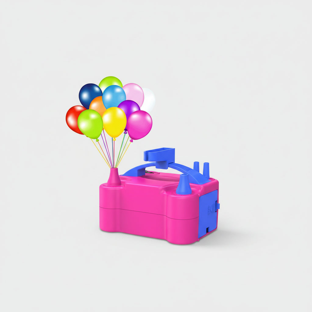 Bomba de Balões Elétrica de Dupla Boca Decoração Rápida para Festas