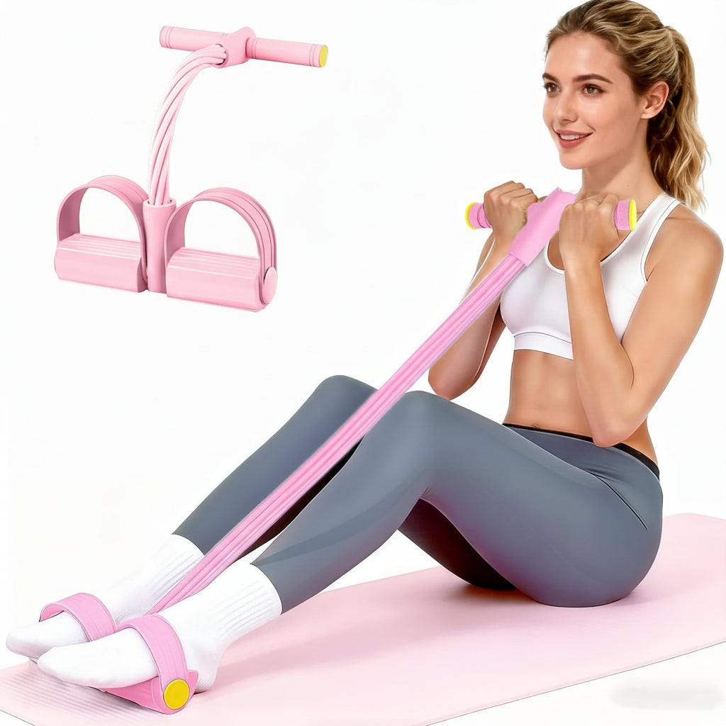 Faixa de Exercícios Pedais de Resistência Treino Corporal Completo em Casa