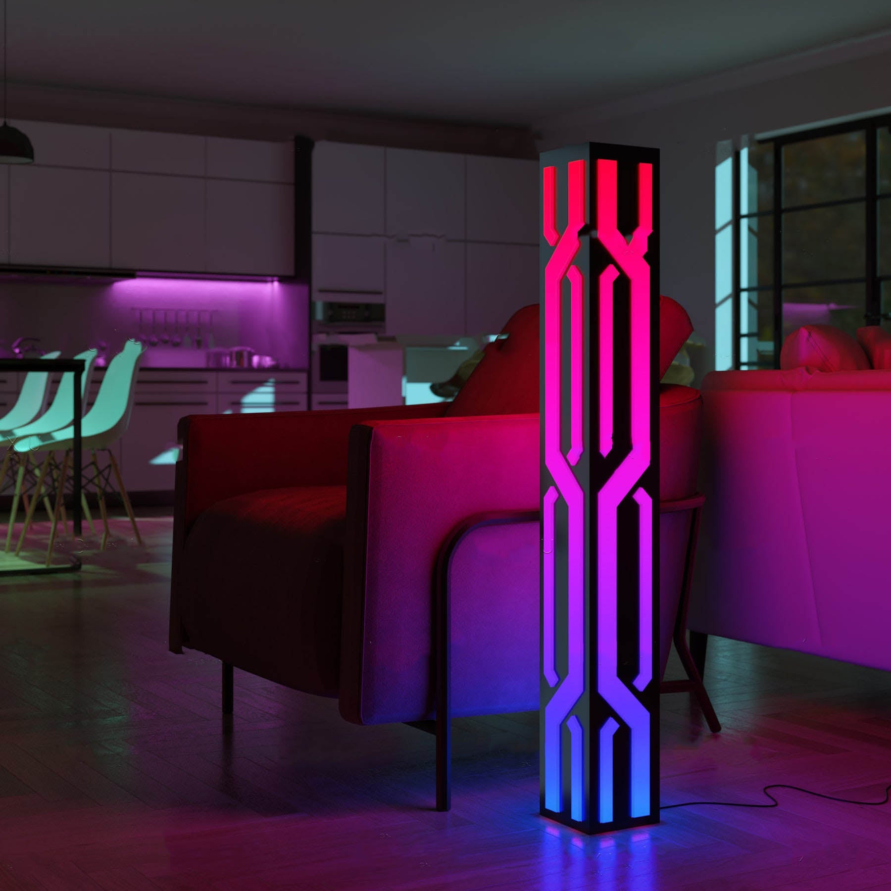 Staande Designlamp met Slimme Bediening