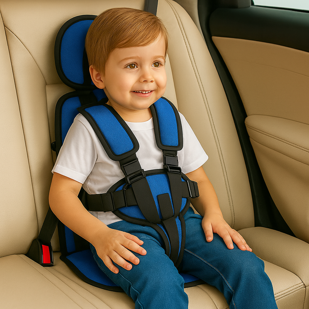 Portable Toddler Booster Car Seat Travel Compact Safety Seat 0