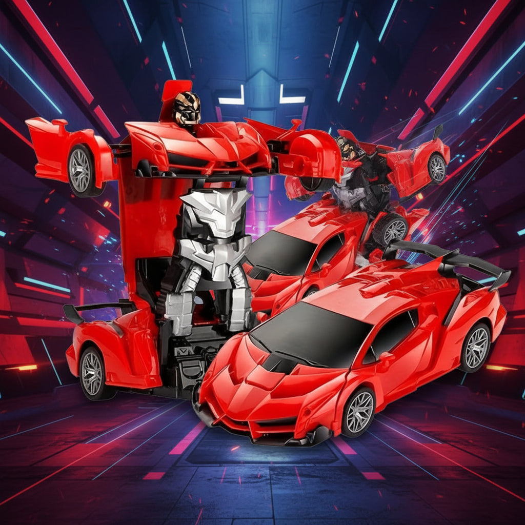 Speelgoedauto Afstandsbestuurbaar Robot Auto Transformatie LED