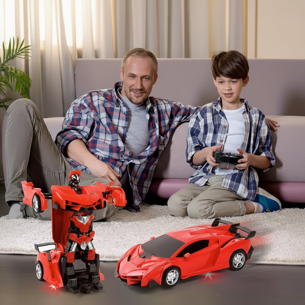 Speelgoedauto Afstandsbestuurbaar Robot Auto Transformatie LED