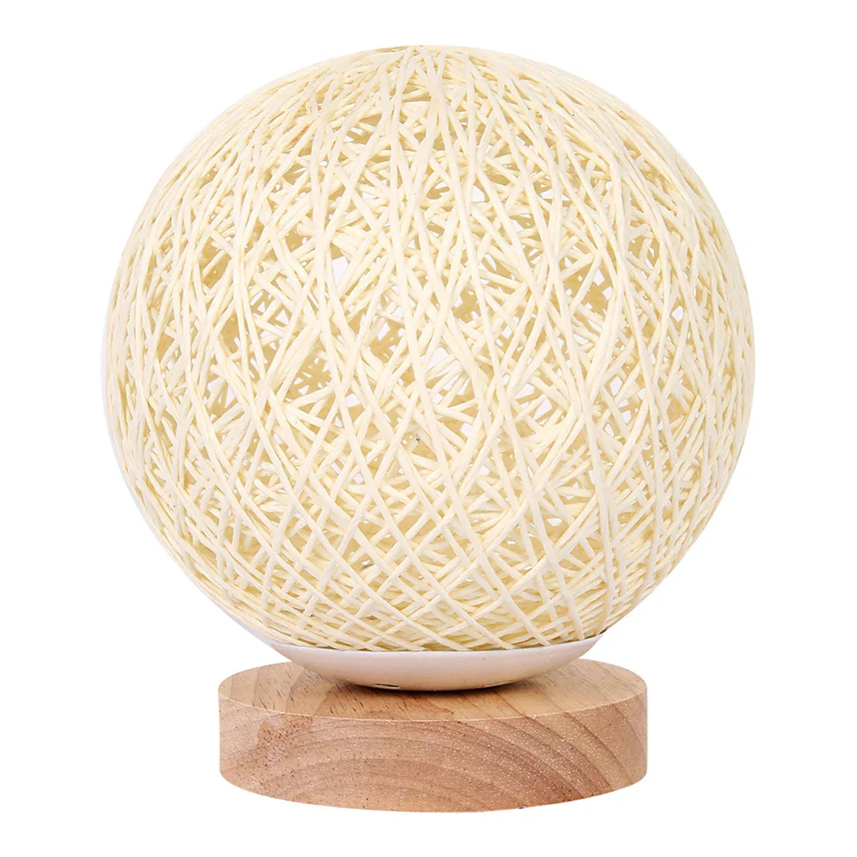 LuminousSphere - Rattan Ball Table Lamp