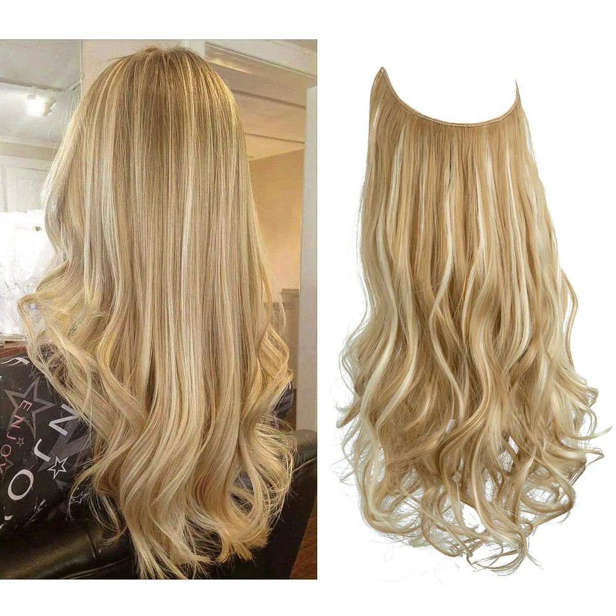 Real Hair Extensions Natural Colors Multiple Lengths Seamless Blend 12