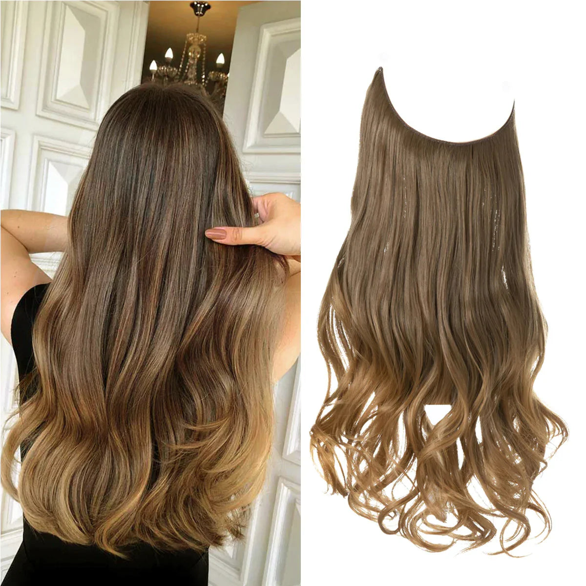 Real Hair Extensions Natural Colors Multiple Lengths Seamless Blend 17