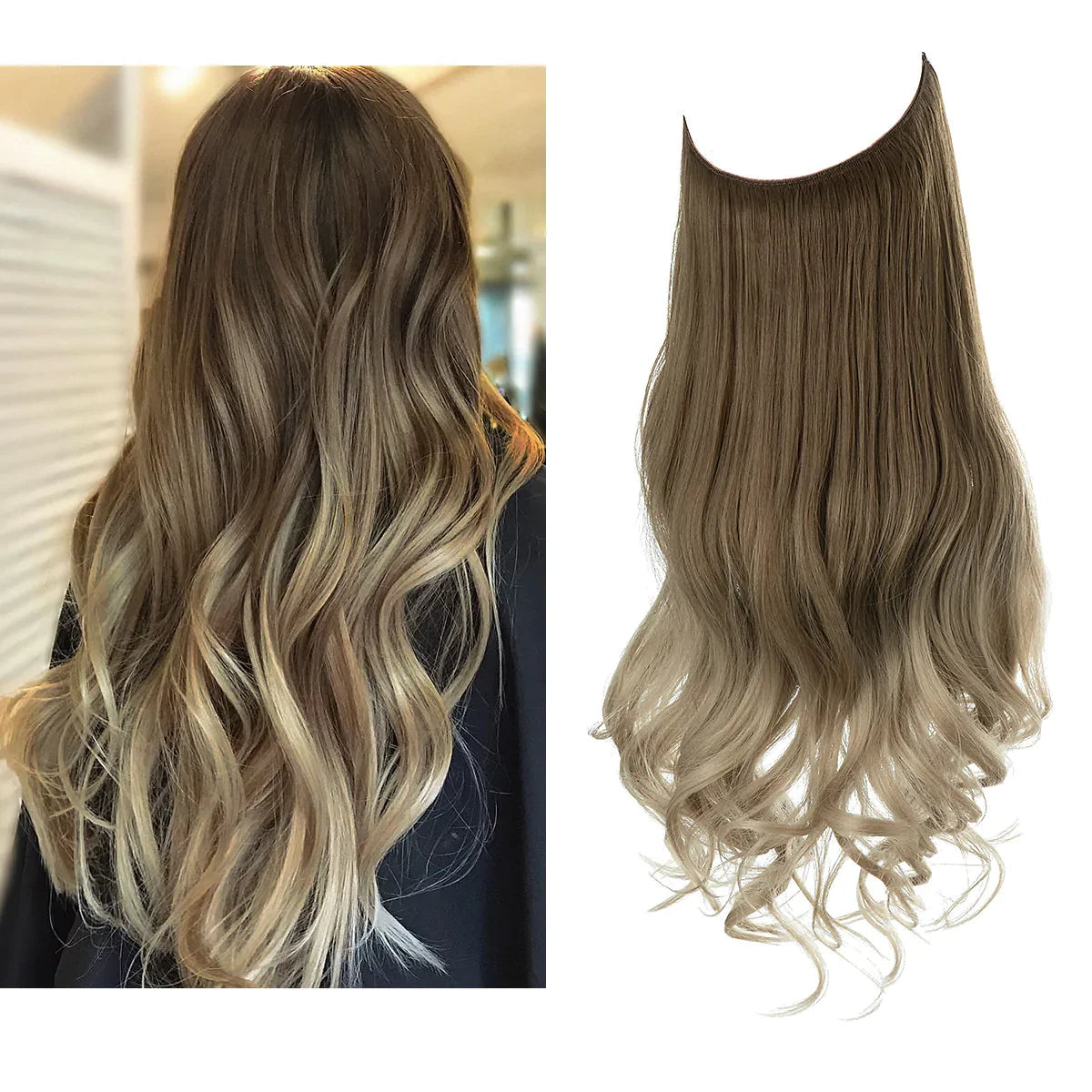 Real Hair Extensions Natural Colors Multiple Lengths Seamless Blend 18