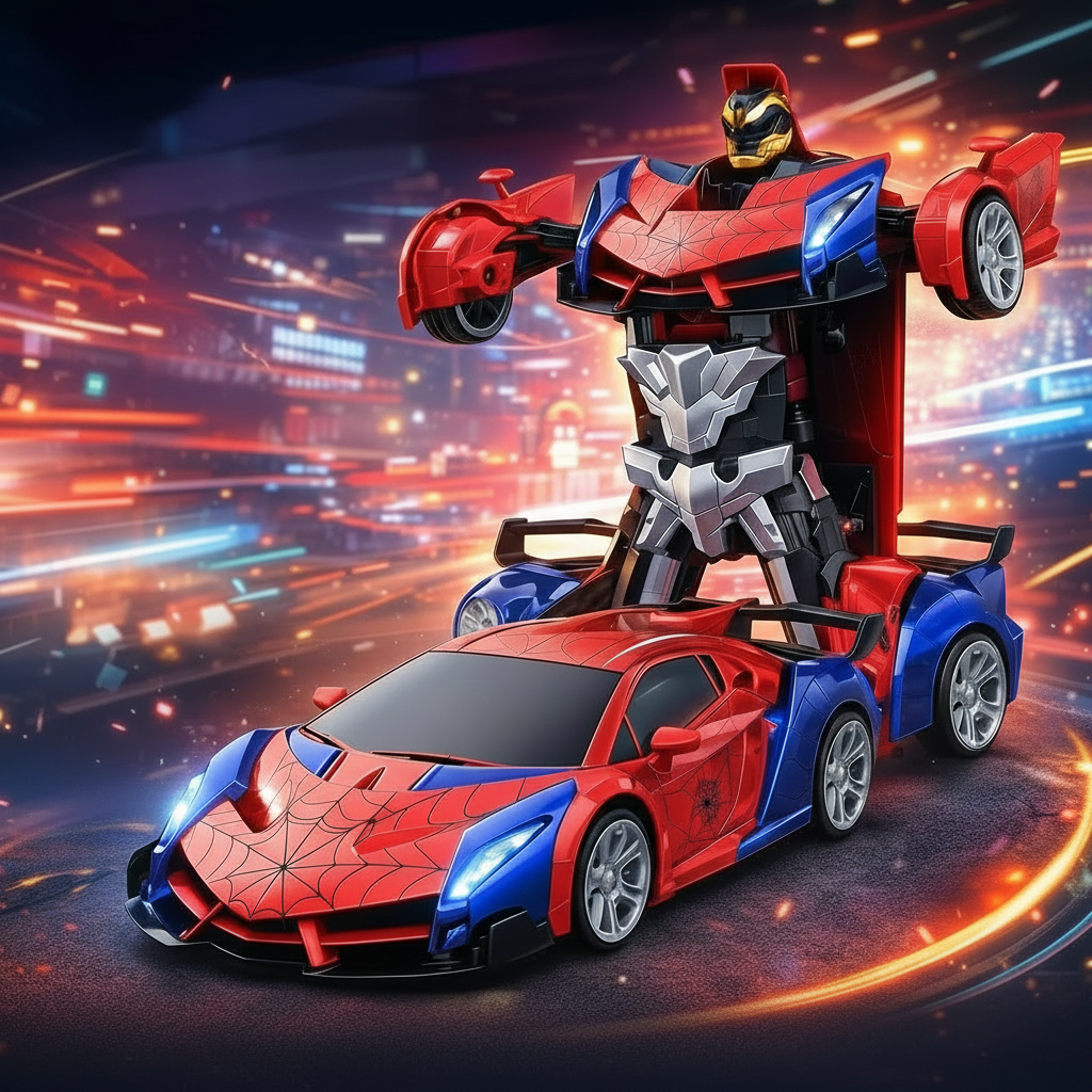 Speelgoedauto Afstandsbestuurbaar Robot Auto Transformatie LED