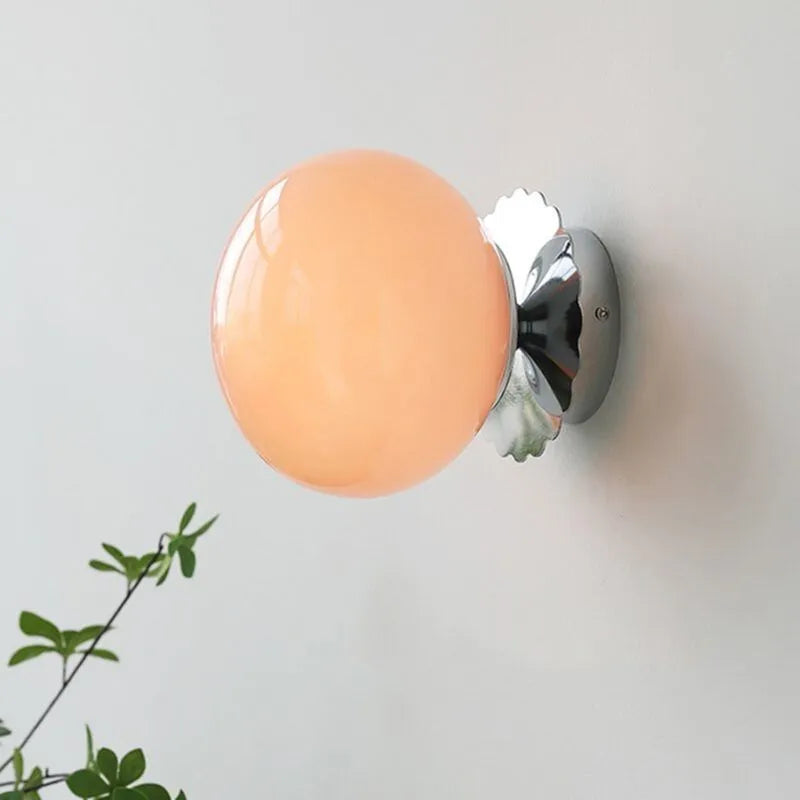 LuxeGlow - Modern LED Wall Lamp with Glass Globe Elegant Lighting