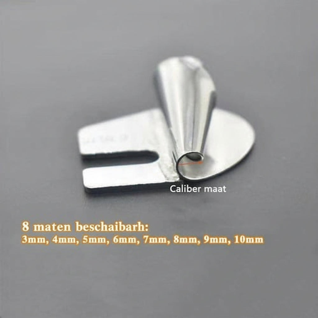 Rolled Hemmer Foot for Sewing Machines Stainless Steel 3mm to 10mm 4