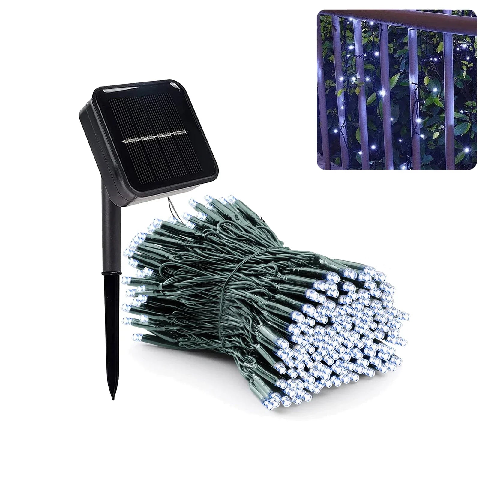 EcoGlow - Zonne-energie Guirlande 300LED voor Kerst