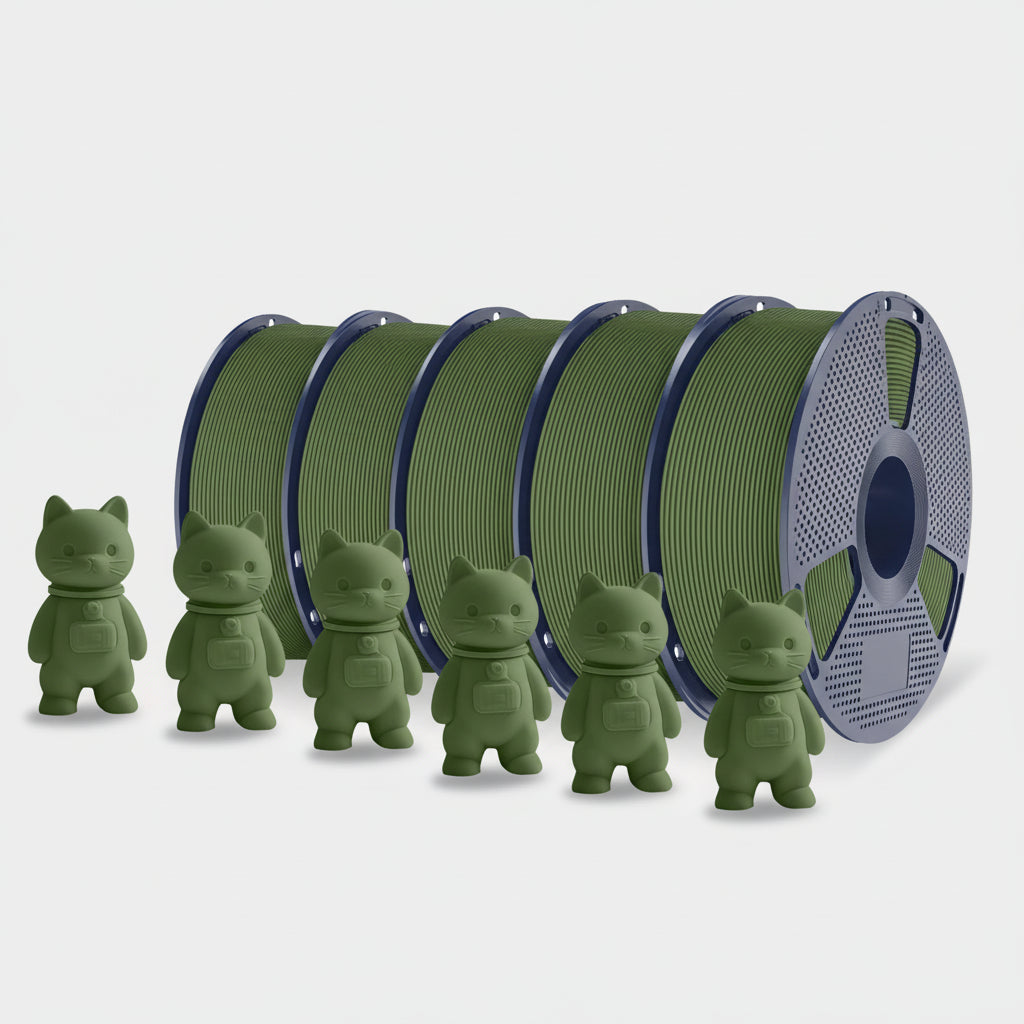 PLA Matte 3D Filament FDM Printers Kleurvolle Milieuvriendelijke Materialen