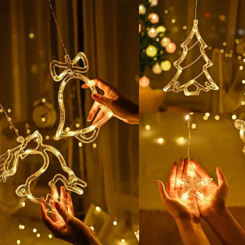 FestiveGlow - Ster- en Maanvormige Slinger voor Feestdecoratie
