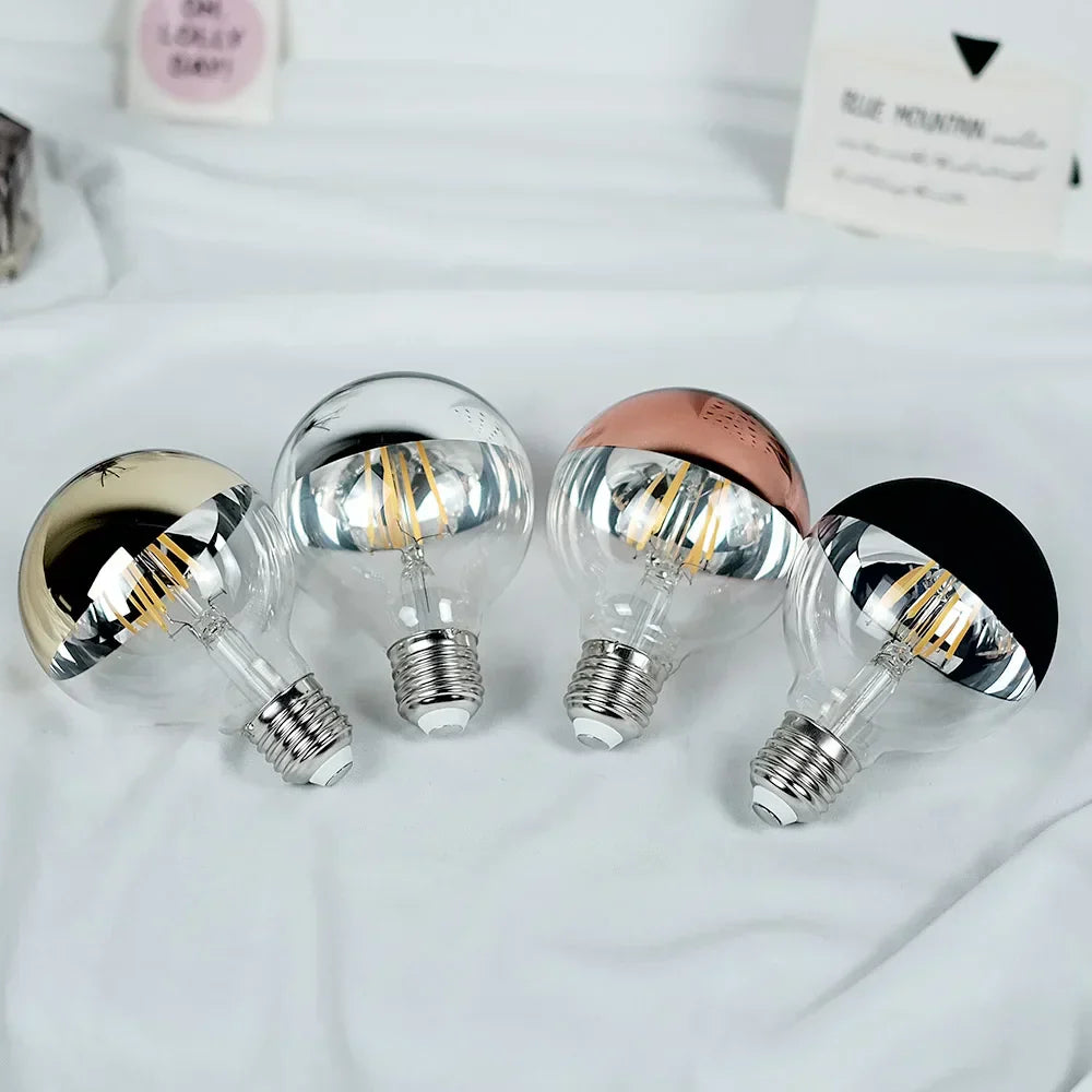 RetroGlow - Vintage LED Tafellamp met Houten Basis, Dimbaar en Warm Licht