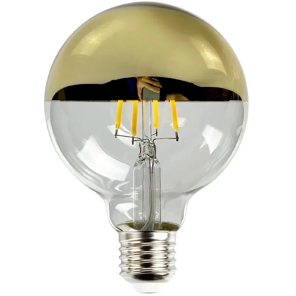 RetroGlow - Vintage LED Tafellamp met Houten Basis, Dimbaar en Warm Licht