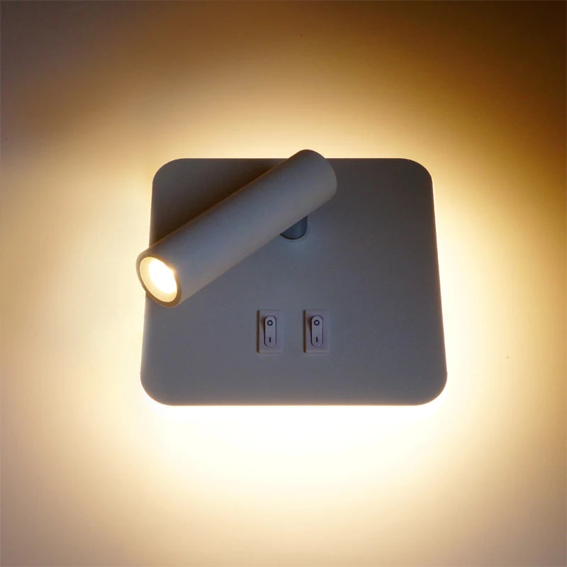 FlexiLicht - Lámpara de pared LED moderna con función giratoria