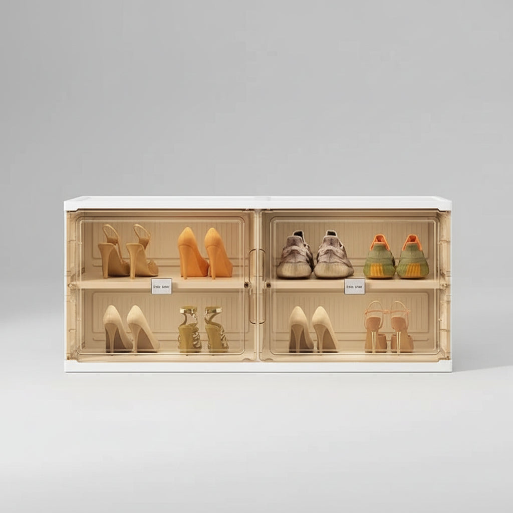 Organizador de Sapatos Inteligente  Poupa Espaço Empilhável Durável