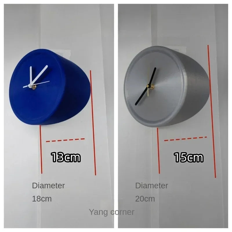 SilentCorner - Reloj de pared silencioso sin taladro para esquinas en casa
