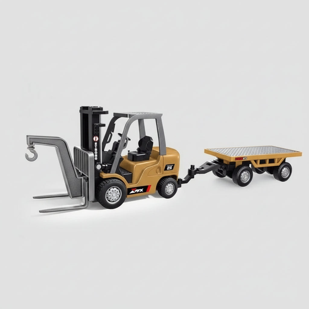 Speelgoed Bouwvoertuigen Set Graafmachine Vorkheftruck