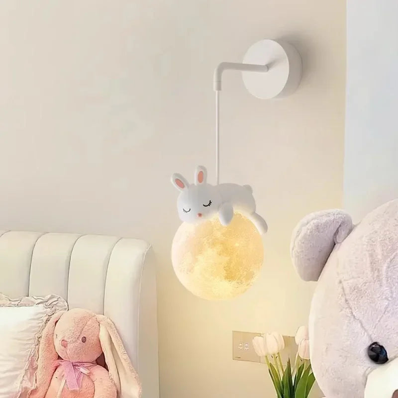 MoonGlow - Creatieve LED Wandlamp voor Slaapkamer en Kinderkamer