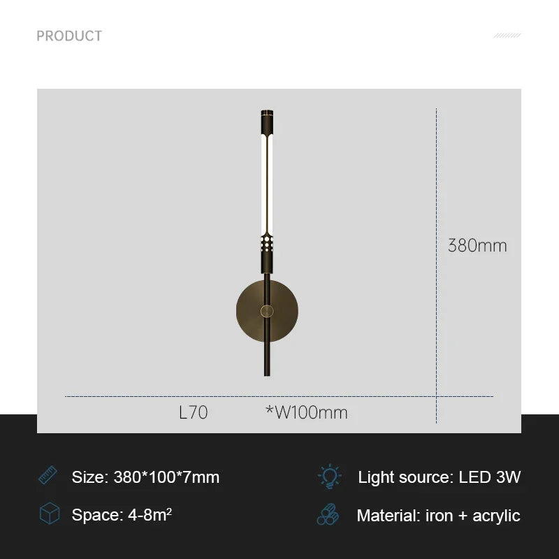 ModernLux - LED Wall Lamp Luxury Indoor Lighting Sconces for Living Room and Bedroom