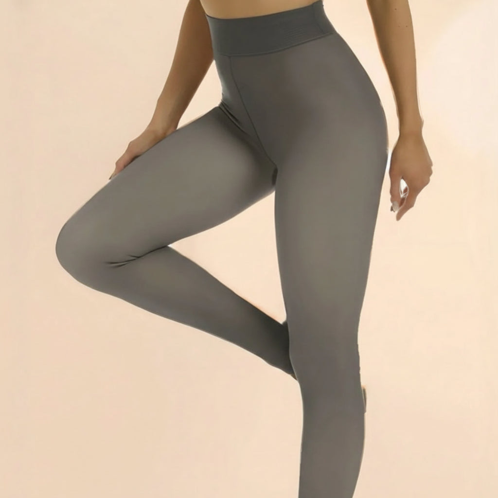 Leggings Termici Donna Fodera Pile Proprietà Riscaldanti