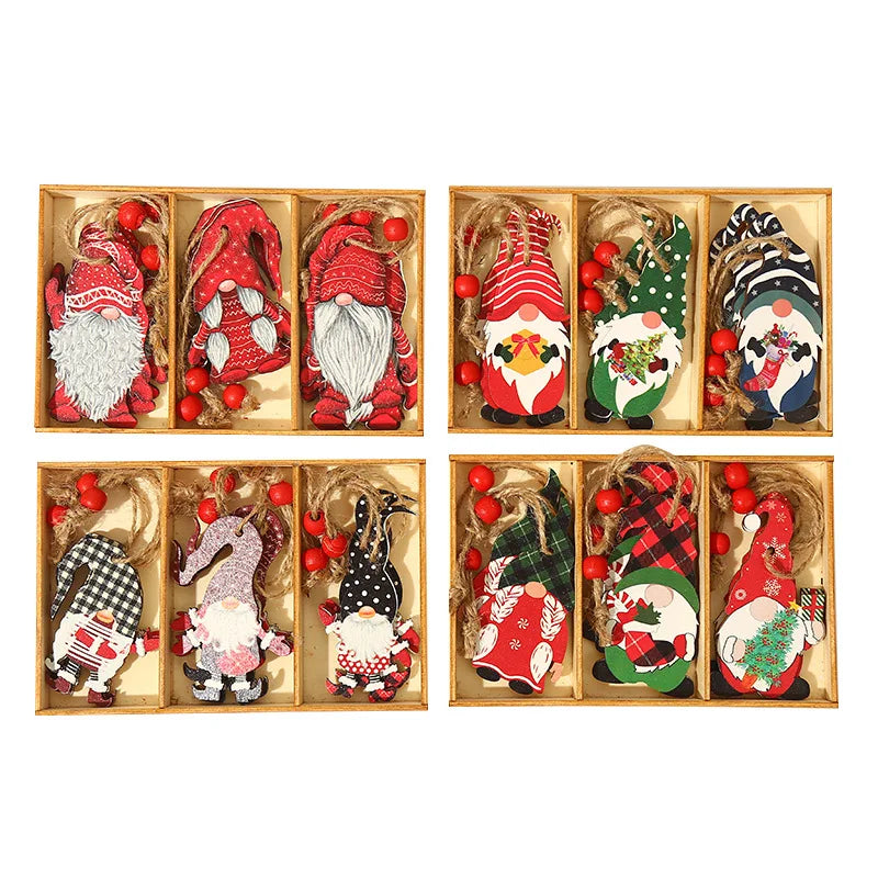 OrnamentGnomes – Decorazioni da appendere in legno per Natale