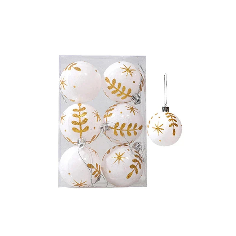 WinterGlans - Elegante Sneeuwvlok Kerstballen