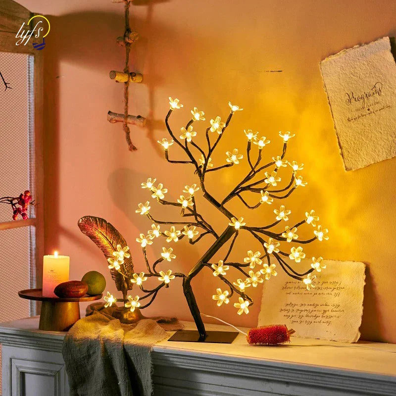 GlowBlossom - LED Kersenbloesem Boomlamp – Sfeervolle Verlichting voor Woon- en Slaapkamer