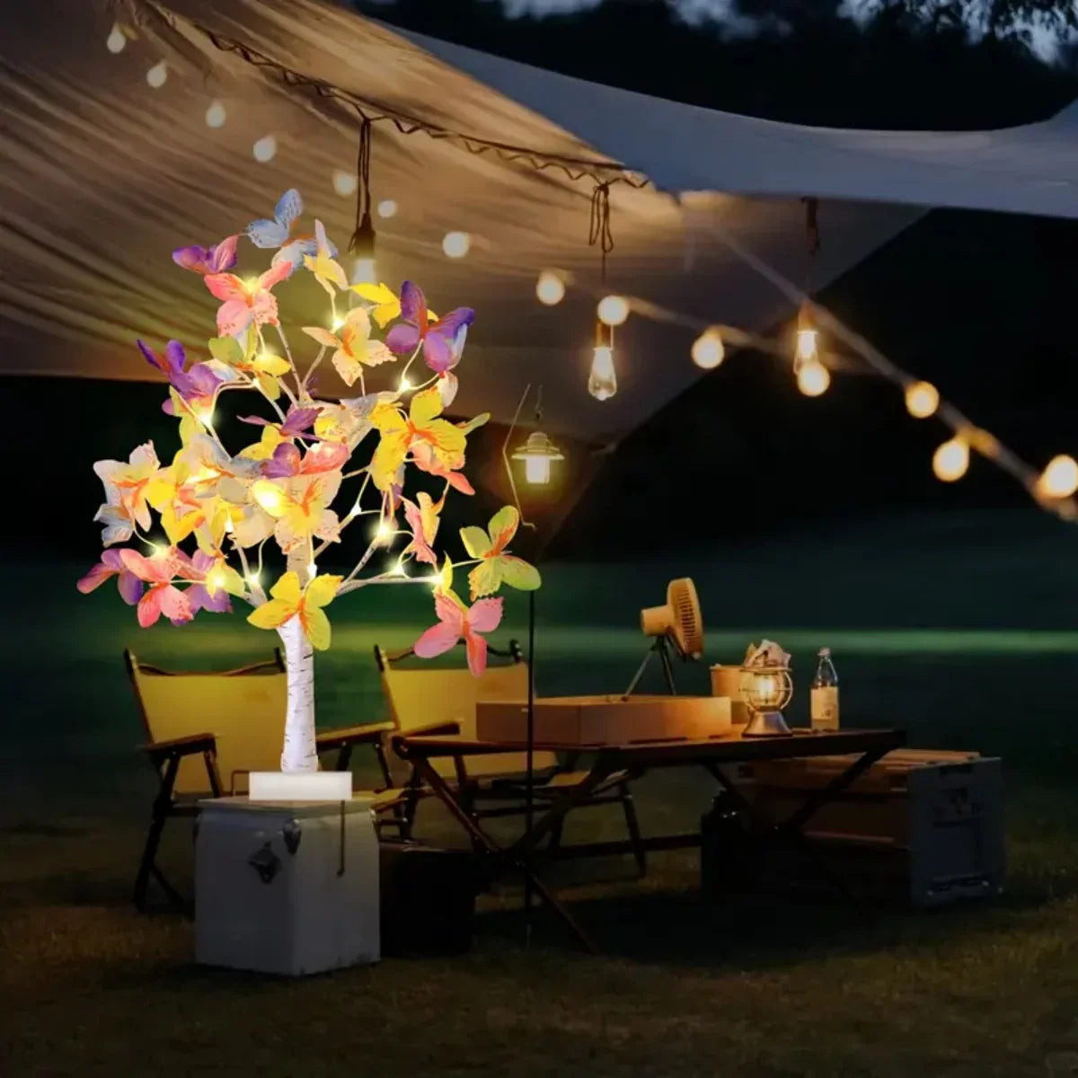 LumiTree - LED Berkenboom Tafellamp met Kleurverandering – Decoratieve Boomlamp