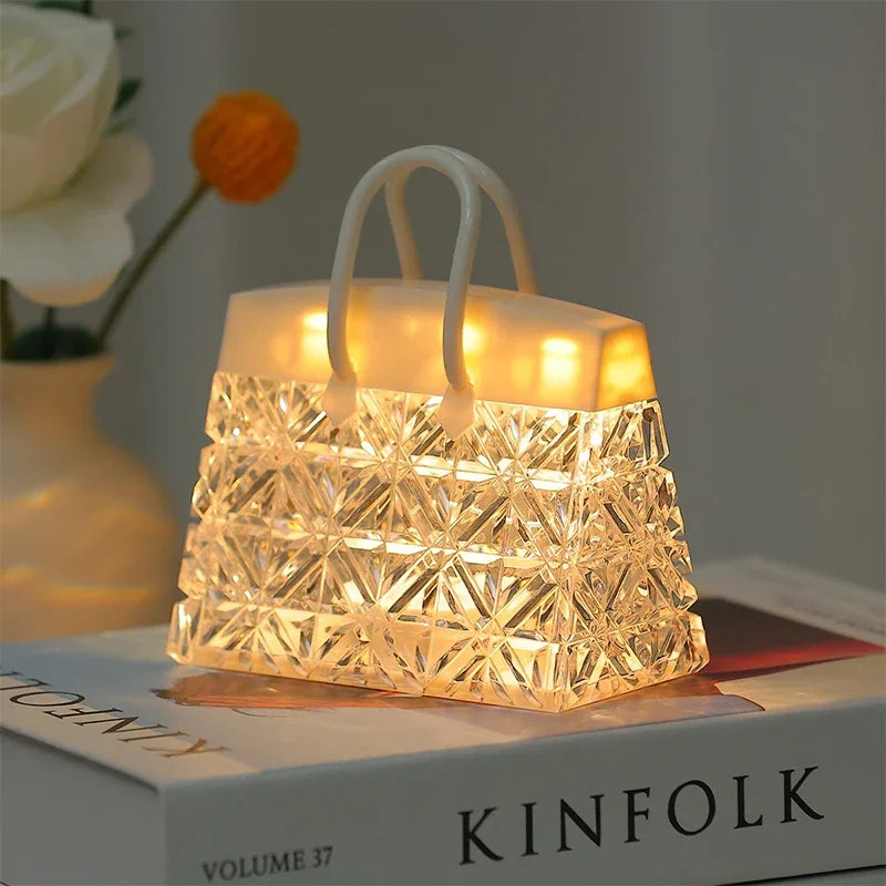 LumiBag - Creatieve Dimbare LED Nachtlamp in Handtasvorm voor Slaapkamer & Woonkamer