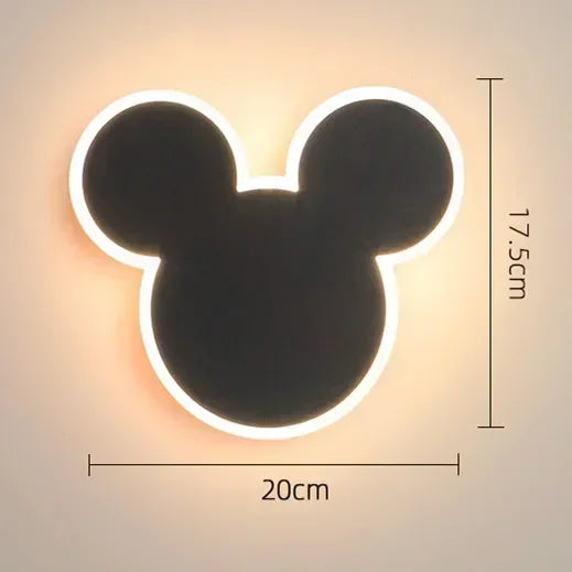 PinkRabbit - Lámpara de pared para habitación infantil LED Iluminación decorativa