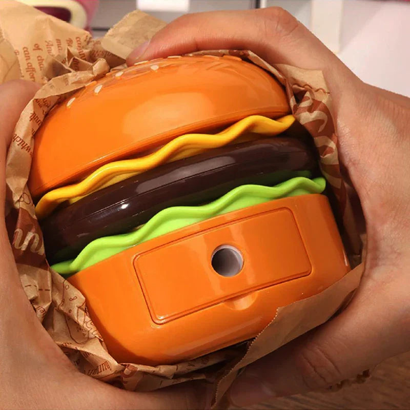 LumiGlow - LED Hamburger Nachtlamp met Puntenslijper, Creatieve Bureaulamp