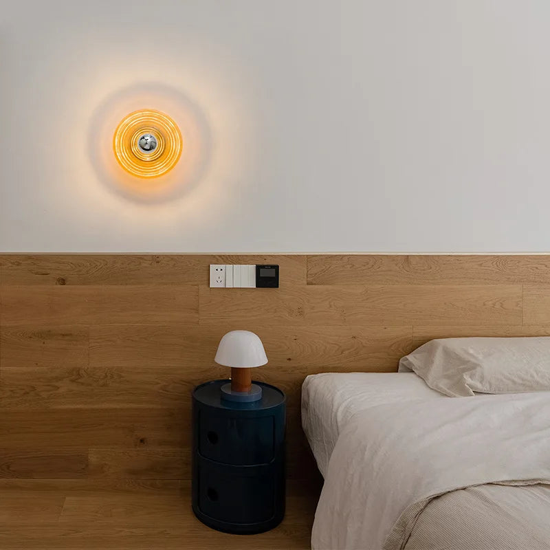 AquaGlow - Glas Wandlamp LED Watergolven Sfeerverlichting