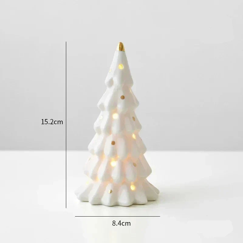 SneeuwGloed - Verlicht Keramisch Sneeuwmannetje