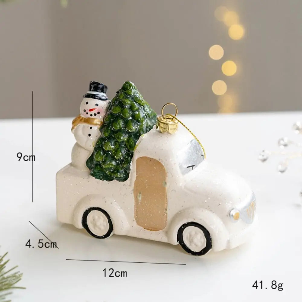 Kersthuisje - Sneeuwpop Huis Pendentief