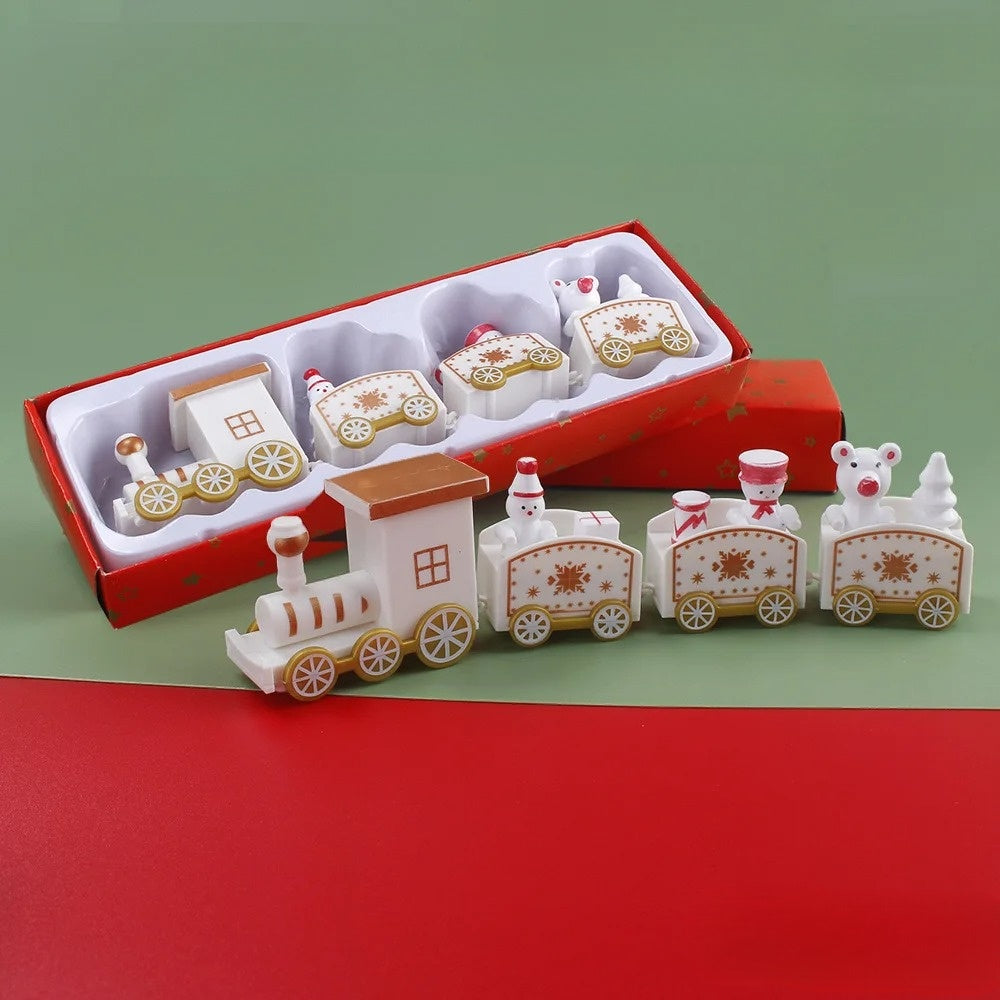KerstExpress - Feestelijke Plastic Kersttrein voor Decoratie